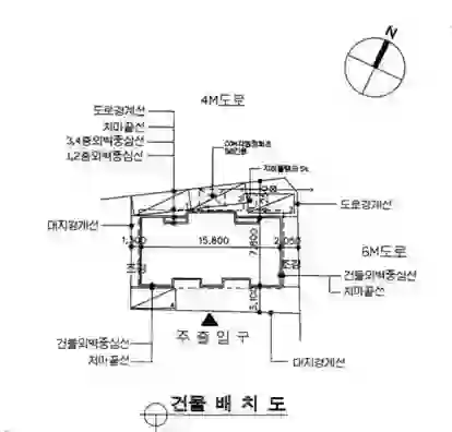 천우빌라 배치도 이미지
